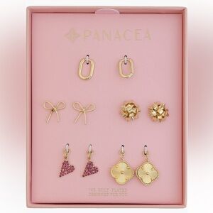 Panacea Cache Gold and Red Earring Collection